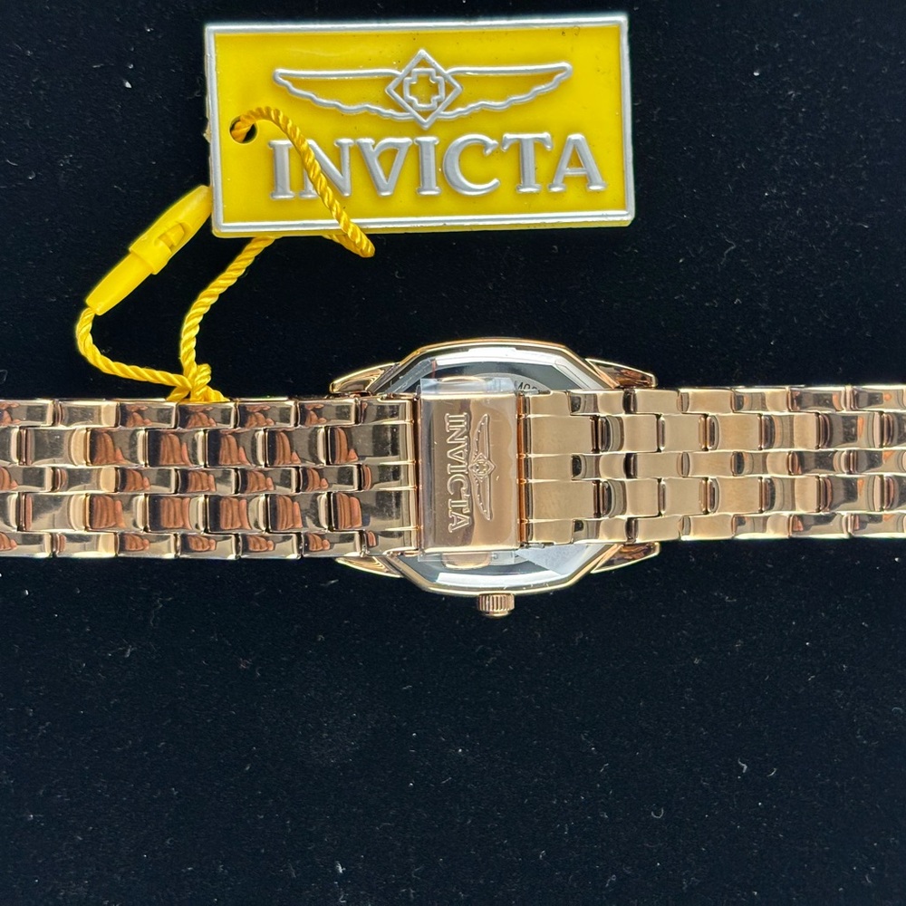 Invicta Rose Gold-Tone Ladies Stainless Steel Watch with Roman Numerals - Picture 3 of 5
